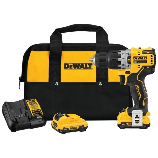 Dewalt Cordless Hammerdrill, 12.0V, Chuck 3/8 1 Cordless Hammerdrill, 12.0V, Chuck 3/8