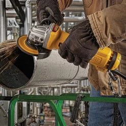 Dewalt 4.5" Small Angle Paddle Switch Angle Grinder with Brake and No-Lock On 5 4.5" Small Angle Paddle Switch Angle Grinder with Brake and No-Lock On
