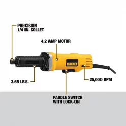 Dewalt 1-1/2" (40mm) Die Grinder, no Lock-On 4 1-1/2" (40mm) Die Grinder, no Lock-On