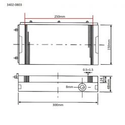 6 X 12" Fine Pole Dense Permanenet Magnetic Chuck