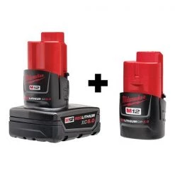 Cordless Bat, 6.0AH, w/2.0AH CP BAT