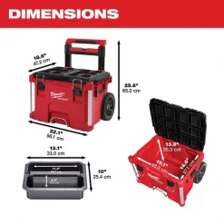 M12 FUEL Cordless Combo Kit w/ Packout Rolling Toolbox, 75PC Drill Set