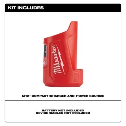 Milwaukee M12 Compact Charger and Power Source 3 M12 Compact Charger and Power Source