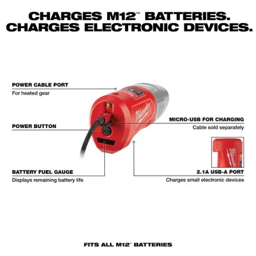 M12 Compact Charger and Power Source