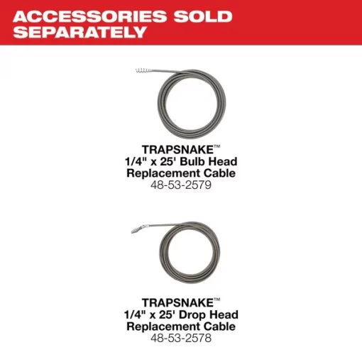 TRAPSNAKE™ 25 ft. Auger with CABLE DRIVE™