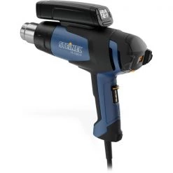 Heat Gun, Electric Powered, 120V AC, Variable Temp. Setting, 1,500 W Watt, Pistol Handle