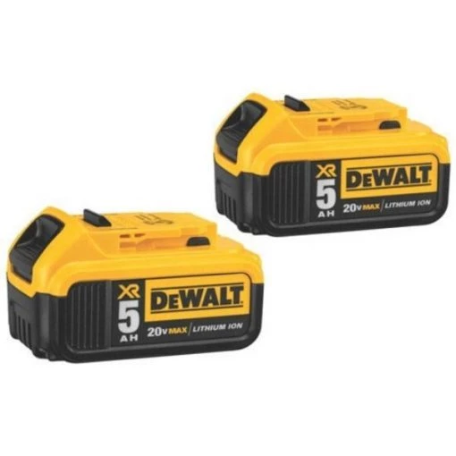 20V DCV Li-Ion Battery, 5Ah Capacity (2 Pack)