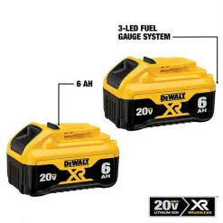 Dewalt 20.0V Li-Ion Battery, 6.0Ah Capacity (2 Pack) 5 20.0V Li-Ion Battery, 6.0Ah Capacity (2 Pack)