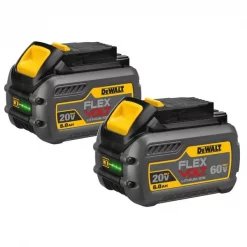 20V DC/60V DC/120V DCV Li-Ion Battery, 6Ah Capacity (2 Pack)