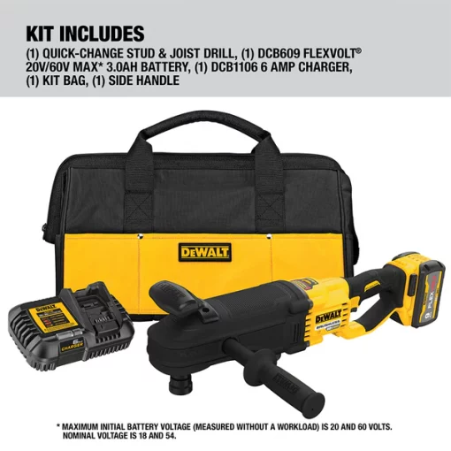 Cordless Stud and Joist Drill Kit, 60V