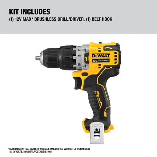 Cordless Hammerdrill, 12.0V, Chuck 3/8In, Voltage: 12.0 V