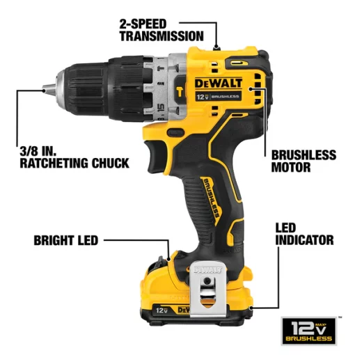 Cordless Hammerdrill, 12.0V, Chuck 3/8
