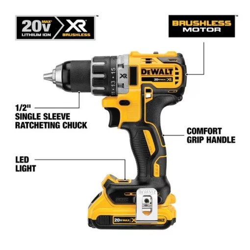 1/2 in, 20V DC Cordless Drill, Battery Included
