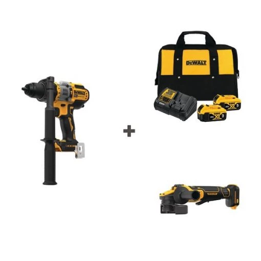 Dewalt Cordless Hmr Drll and Grndr w/DCB205-2CK 1 Cordless Hmr Drll and Grndr w/DCB205-2CK