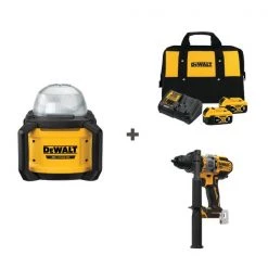 Dewalt Cordless Drill and Light w/DCB205-2CK