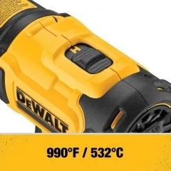 Dewalt Heat Gun Kit, Battery Powered, 20V DC, Dual Temp. Setting, Pistol Handle 8 Heat Gun Kit, Battery Powered, 20V DC, Dual Temp. Setting, Pistol Handle