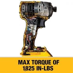 Dewalt 20V 1/4In Cordless 3-speed Impact Driver, (2) 4.0Ah Batteries 5 20V 1/4In Cordless 3-speed Impact Driver, (2) 4.0Ah Batteries