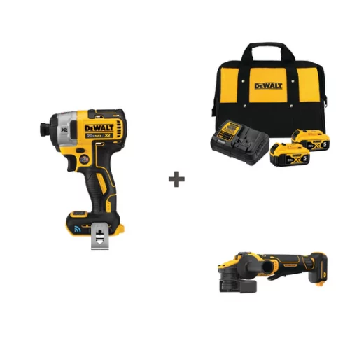 Cordless Impact and Grindr w/DCB205-2CK