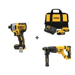 Dewalt Cordless Impact and Drill w/DCB205-2CK