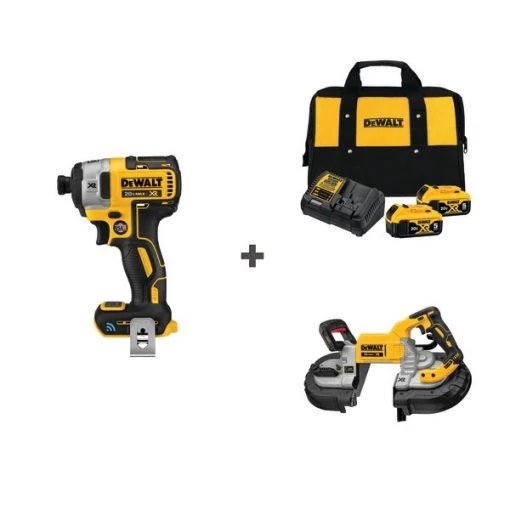 Cordless Impact and Saw w/DCB205-2CK