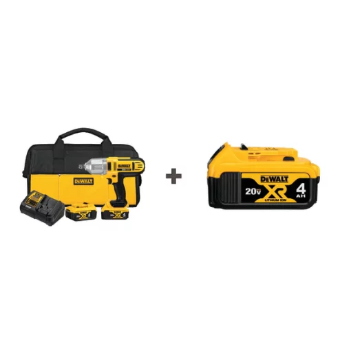 Dewalt Cordless Impact Wrench kit w/3rd Batt 1 Cordless Impact Wrench kit w/3rd Batt