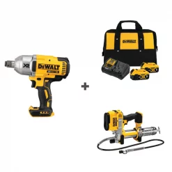 Dewalt Cordless Impact and Gs Gun w/DCB205-2CK