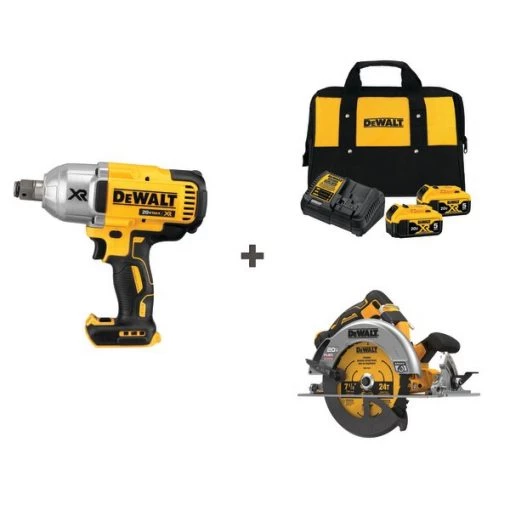 Cordless Impact and Saw w/DCB205-2CK