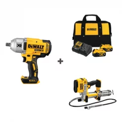 Dewalt Cordless Impact and Gs Gun w/DCB205-2CK