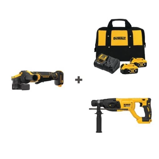 Cordless Grinder and Drill w/DCB205-2CK