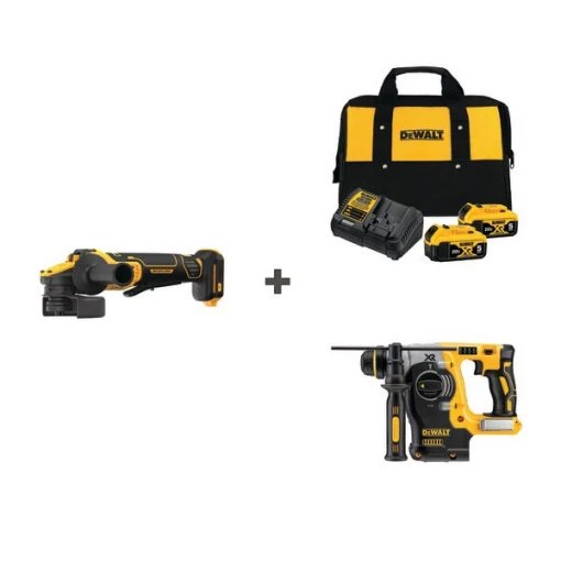 Cordless Grinder and Drill w/DCB205-2CK
