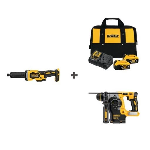 Cordless Grinder and Drill w/DCB205-2CK
