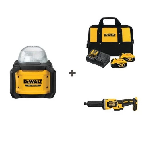 Cordless Grinder and Light w/DCB205-2CK