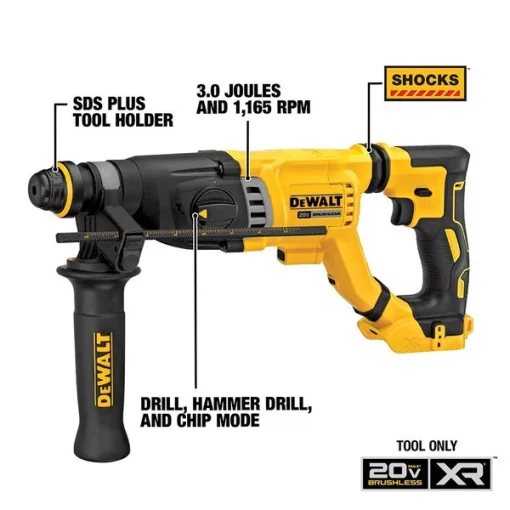 20V MAX* 1-1/8 in. Brushless Cordless SDS PLUS D-Handle Rotary Hammer (Tool Only)