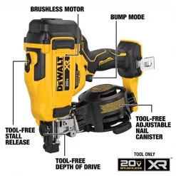 20V MAX* 15 degree Cordless Coil Roofing Nailer