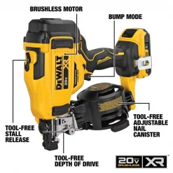 20V MAX* 15 degree Cordless Coil Roofing Nailer Kit
