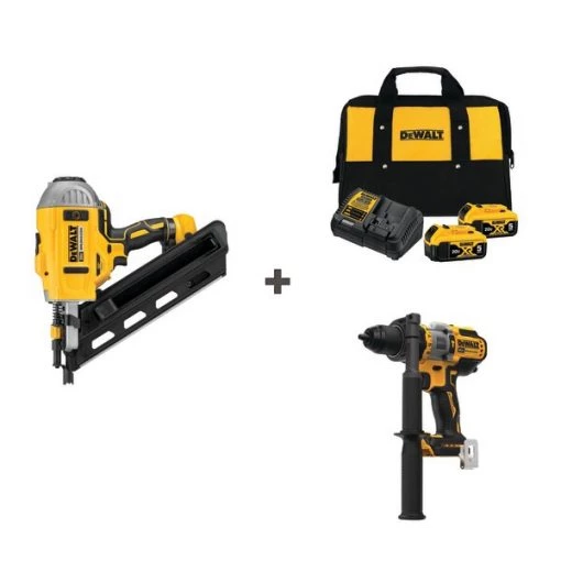 Dewalt Cordless Nailer and Drill w/DCB205-2CK 1 Cordless Nailer and Drill w/DCB205-2CK