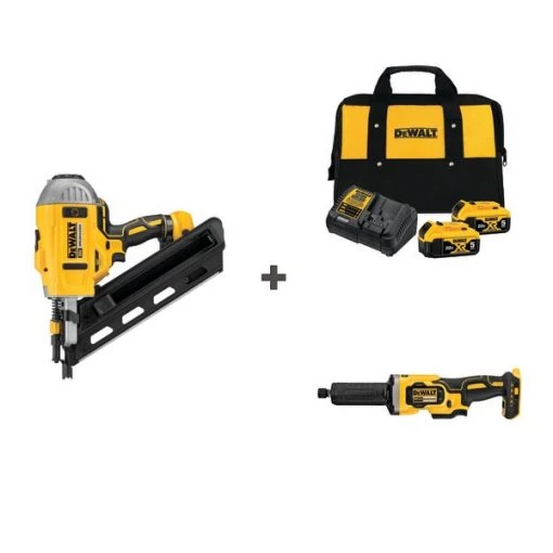 Dewalt Cordless Nailer and Grindr w/DCB205-2CK 1 Cordless Nailer and Grindr w/DCB205-2CK