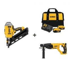Cordless Nailer and Drill w/DCB205-2CK