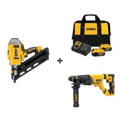 Cordless Nailer and Drill w/DCB205-2CK