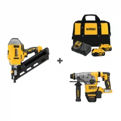 Cordless Nailer and Drill w/DCB205-2CK
