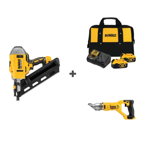 Dewalt Cordless Nailer and Sheers w/DCB205-2CK 1 Cordless Nailer and Sheers w/DCB205-2CK