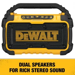 Dewalt Jobsite Bluetooth Speaker, 12.0V, Li-Ion 4 Jobsite Bluetooth Speaker, 12.0V, Li-Ion