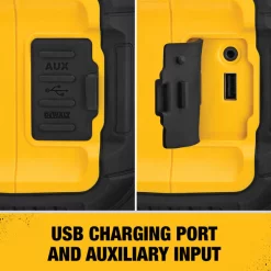 Dewalt Jobsite Bluetooth Speaker, 12.0V, Li-Ion 5 Jobsite Bluetooth Speaker, 12.0V, Li-Ion