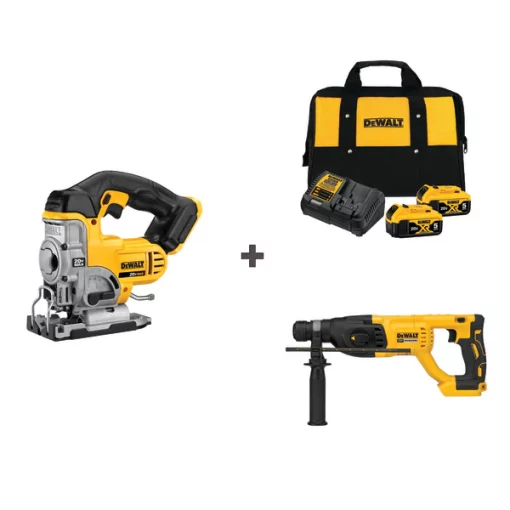 Dewalt Cordless Jig Saw and Drill w/DCB205-2CK 1 Cordless Jig Saw and Drill w/DCB205-2CK