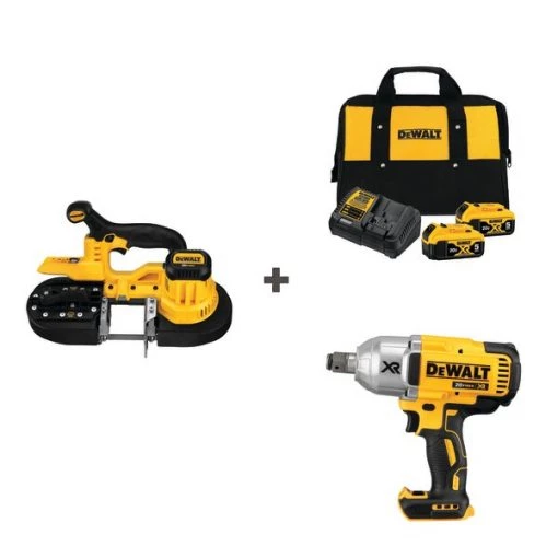 Cordless Bandsaw and Impact w/DCB205-2CK