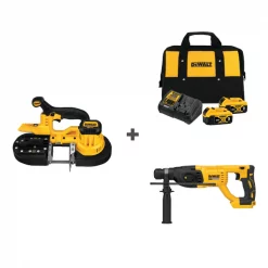 Cordless Bandsaw and Drill w/DCB205-2CK