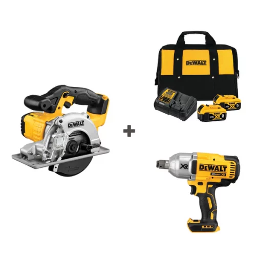 Dewalt Cordless Circ Saw and Impact w/DCB205-2C 1 Cordless Circ Saw and Impact w/DCB205-2C