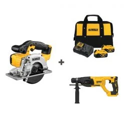 Dewalt Cordless Circ Saw and Drill w/DCB205-2CK