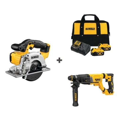 Cordless Circ Saw and Drill w/DCB205-2CK