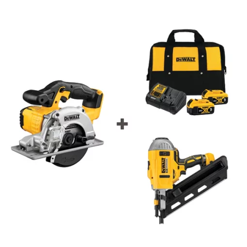 Dewalt Cordless Saw and Nail Gun w/DCB205-2CK 1 Cordless Saw and Nail Gun w/DCB205-2CK
